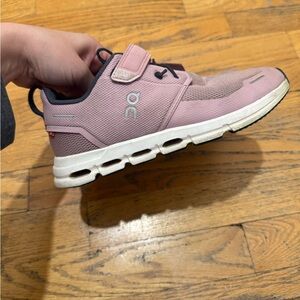 On Running Kids Sneakers in Pink and White